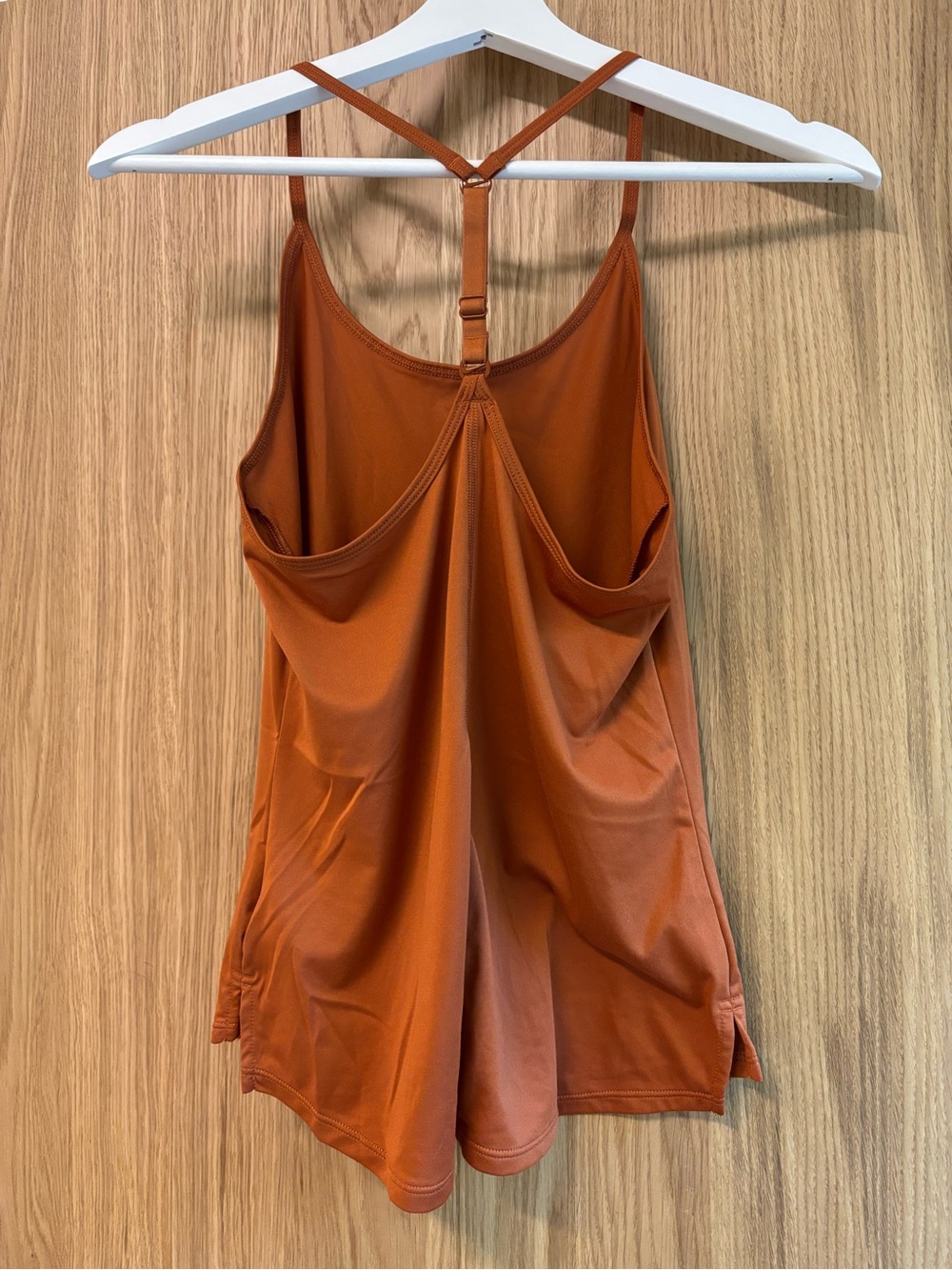 Nike Women's Rust Orange Performance Tank with Racerback - Picture 4 of 5